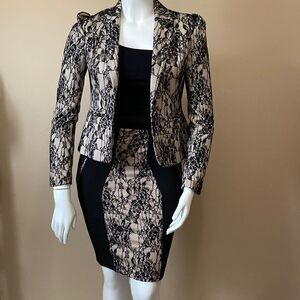Kardashian Kollection Lace Blazer w/Matching Dress - Size M